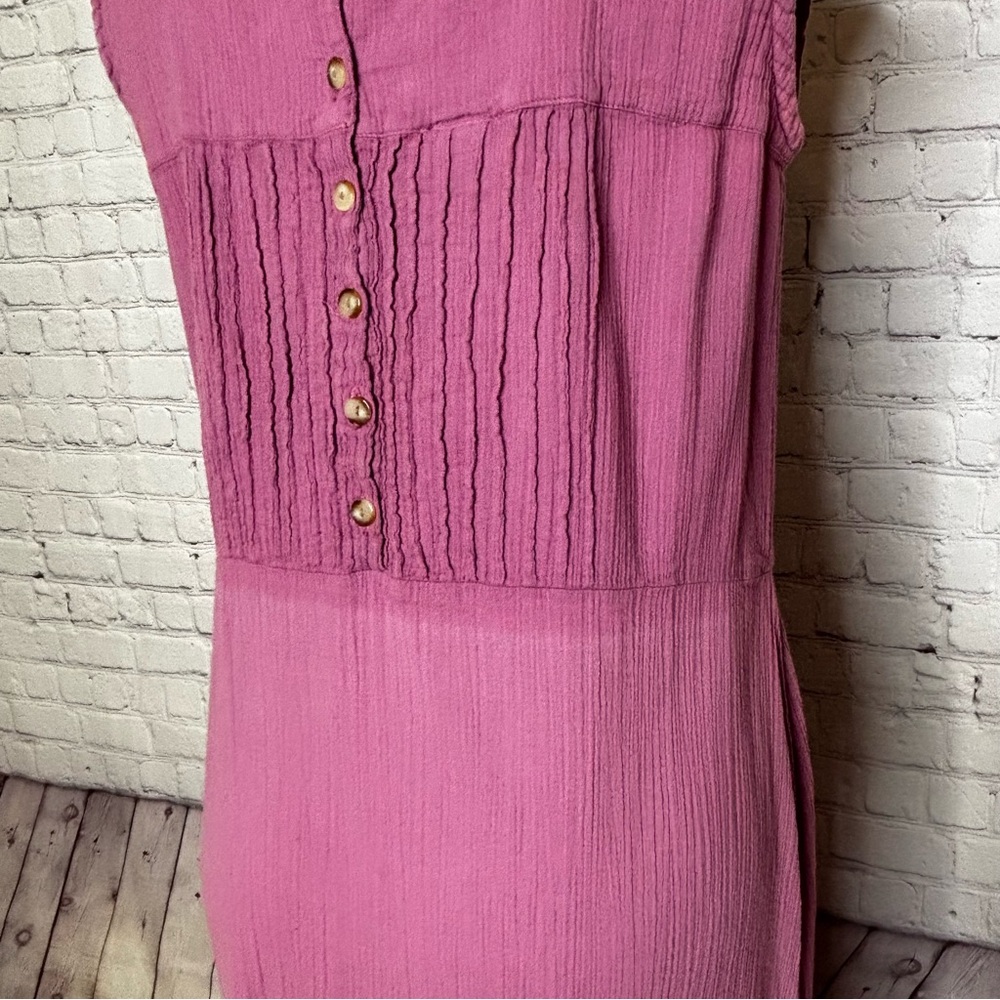 Eucalyptus Handmade in Guatemala Mauve Purple Sleeveless Maxi Dress Size L - Picture 8 of 11